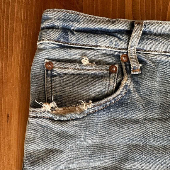 Agolde Riley Long High-Rise Straight-Leg Jeans | Size 30 (8-10) - Picture 5 of 8